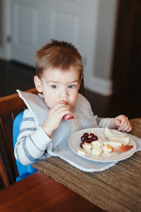 The Crumb Catcher Bib in Horizon — Little Peaches Shop
