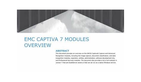 Emc Captiva Cloud Service