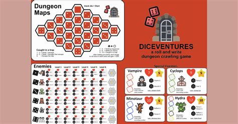 Print And Play Diceventures Juegos Roll And Write Boardgamegeek