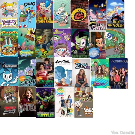 Nickelodeon Shows 1991 2016 2023 Update By Chikamotokenji On Deviantart