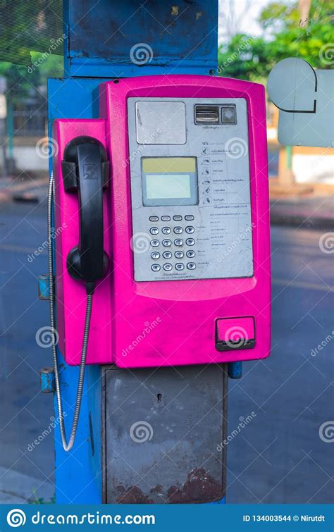 Coin Operated Pay Phone Editorial Stock Image Image Of Telecom 134003544