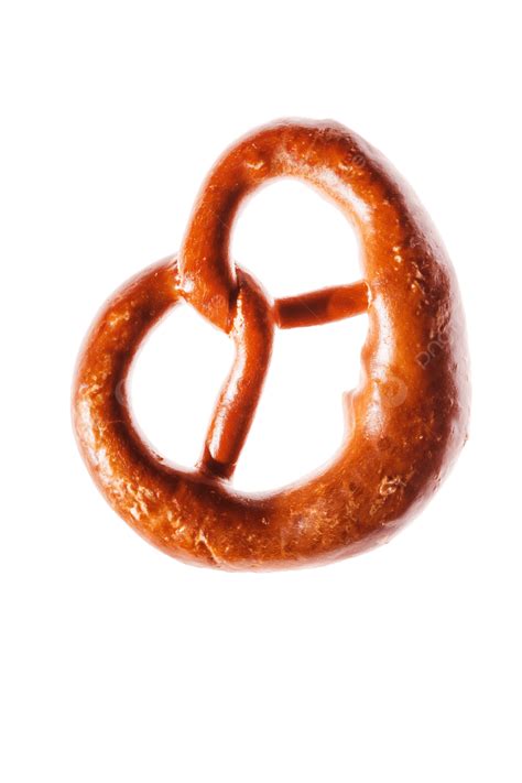 Bavarian Pretzel Isolated On A White Background Nibble Salt Party