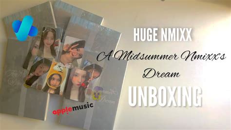 New Nmixx Unboxing A Midsummer Nmixxs Dream Huge Album Unboxing