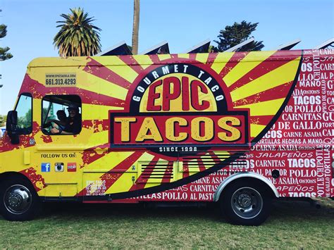 Taco food trucks near me. Epic Tacos LA - Gourmet Tacos in LA since 1998