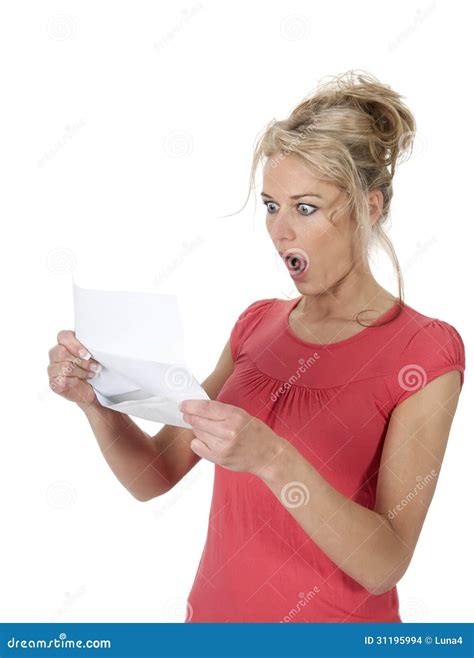 Shocked Woman Getting Bad News Stock Images Image 31195994