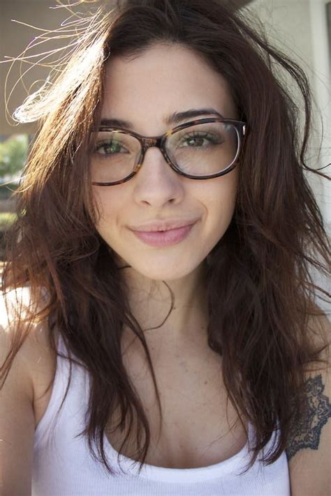 Tortoiseshell Glasses Long Beautiful Hair Nerd Style Eyewear