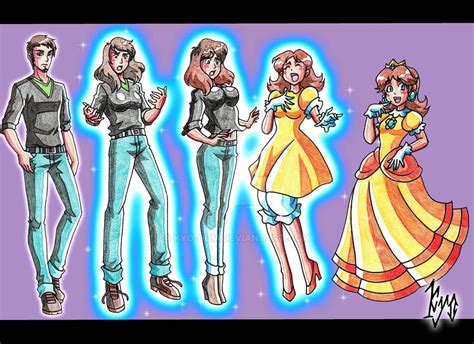 From Guy To Princess Daisy MTF TGTF Twinning Character TF