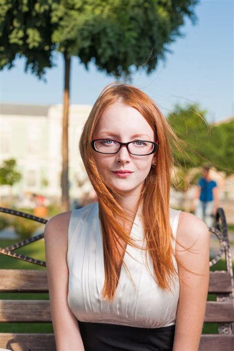 Portrait Of A Confident 20s Redhead Businesswoman Stock Image Image