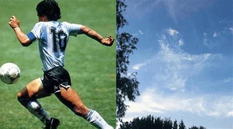 La Nueva Aparición De Diego Maradona En El Cielo Que Se Hizo Viral Foto Heraldo Deportes