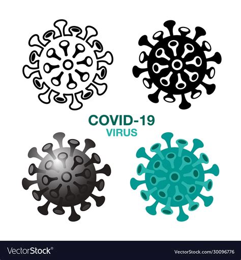 Icon Covid 19 Sign And Symbol Royalty Free Vector Image