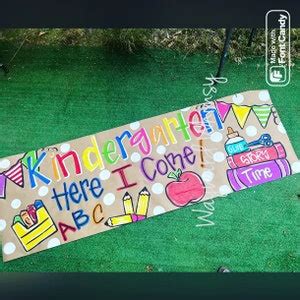 Hand Painted Custom Party Banner Birthday Banner Kraft Paper Banner Party Decor Party Sign