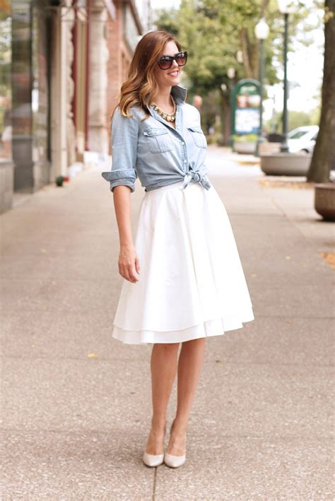 12 Fashionable Ways To Style A White Skirt