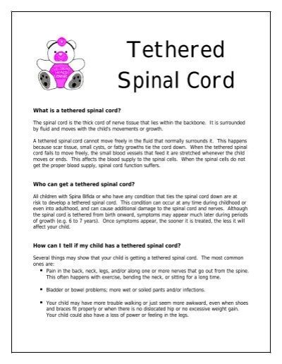 Tethered Spinal Cord Capital Health