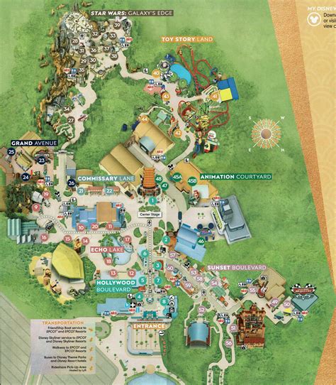 2022 Hollywood Studios Map Walt Disney World Wdw Magazine
