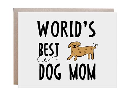 Dog Mom Card Dog Mothers Day Card Dog Card Custom Etsy