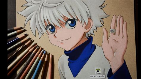 Killua Colored Pencils Drawings Anime Art Colouring Pencils Art