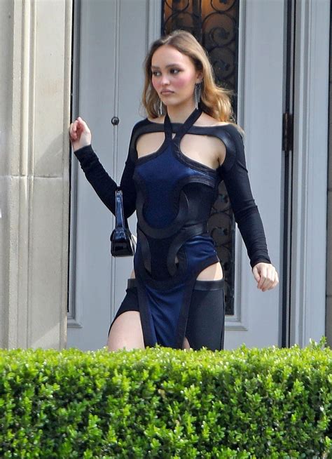Lily Rose Depp On The Set Of The Idol In Los Angeles Hawtcelebs