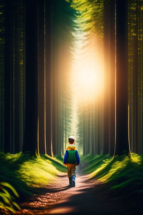 Lexica Boy Walking Alone In Th Forest Photorealistic Canon 6d The