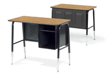 Junior Executive Student Desk With Metal Book Storage Laminate Work