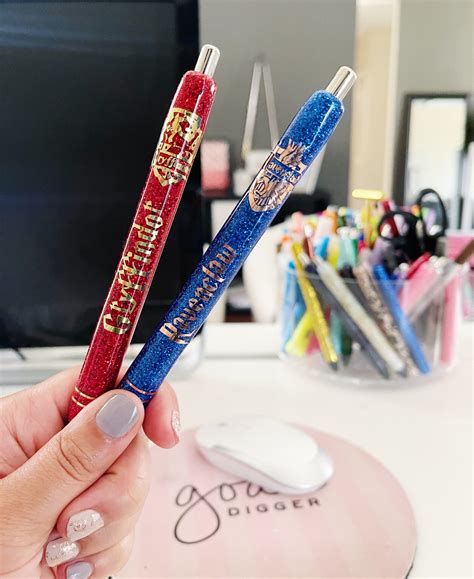 Custom Gryffindor Pen Set Custom Harry Potter Pens Etsy