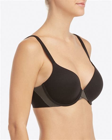 Spanx Synthetic Pillow Cup Signature Full Coverage Bra In Black Lyst