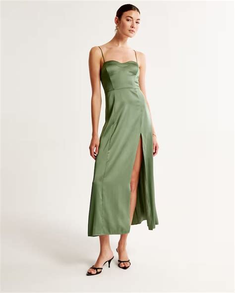 Best Satin Maxi Dress From Abercrombie And Fitch Best New Abercrombie