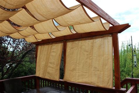 Outdoor Curtains For Pergola With Stylish Pergola Roof Curtains