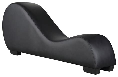 Vyunskovsky Faux Leather Yoga Chaise Contemporary Indoor Chaise Lounge Chairs By Kingway