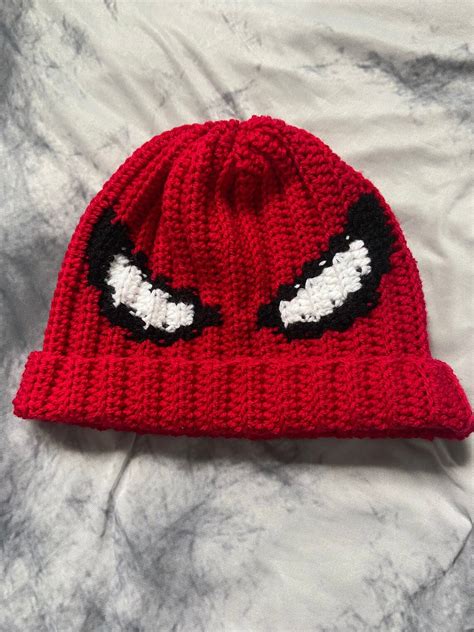 Crochet Spider Man Hat Etsy