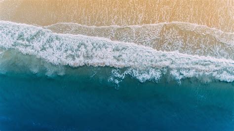 Seashore Wallpaper 4k Beach Aerial View Coast