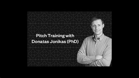 Pitch Training With Donatas Jonikas Phd For Deweb Hackathon Youtube