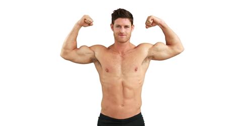 Flexing Muscle Stock Footage Video Shutterstock