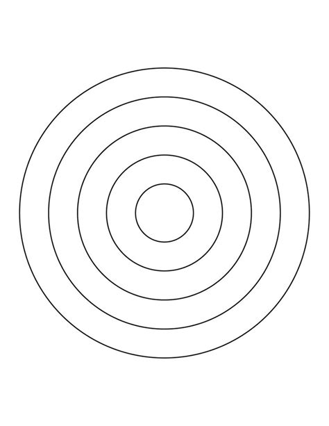 Concentric Circles Clipart Etc Circle Clipart Circle Template