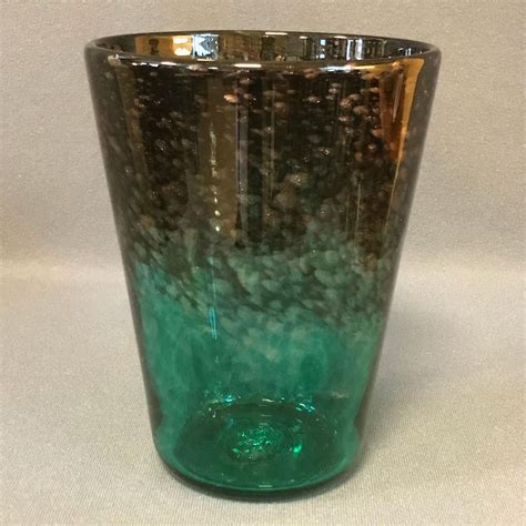 Strathearn 1960s Green Glass Vase Glass Hemswell Antique Centres