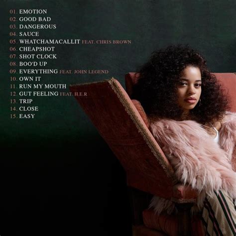 Ella Mai Reveals Album Tracklist Taps Chris Brown John Legend And Her That Grape Juice