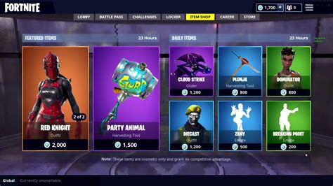 Red Knight Is Back Fortnite Item Shop August 9th 2018
