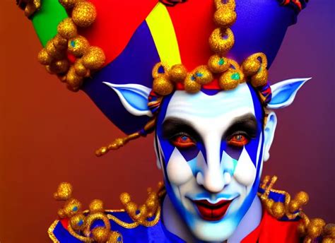Award Winning Digital Art Of A Attractive Male Jester Stable