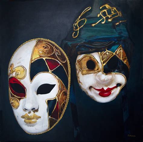 Venetian Masks Painting Ubicaciondepersonascdmxgobmx