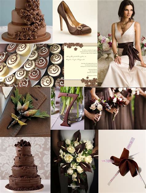 brown and white wedding | Brown wedding themes, Brown wedding, Brown wedding dress