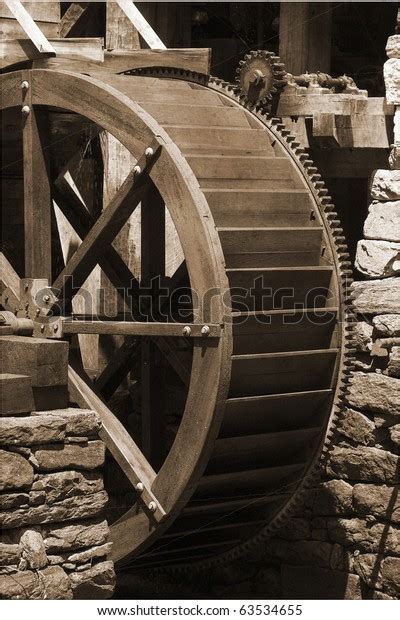 Historic Water Mill Wheel Stock Photo Edit Now 63534655