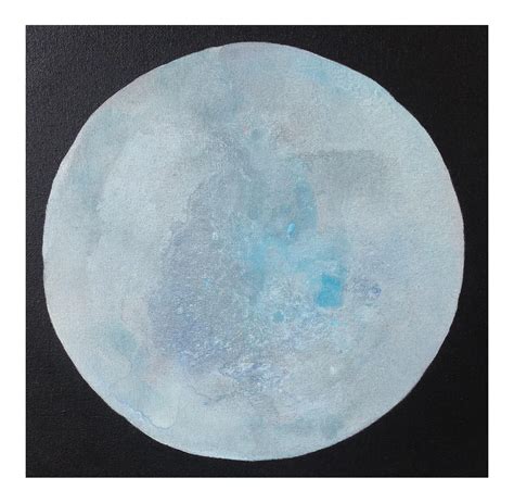 Blue Moon Acrylic Painting Chairish