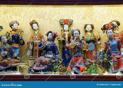 Chinese Miniature Figurines Stock Photo Image Of Character Chinese