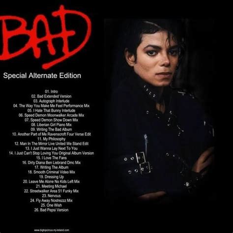 Michael Jackson Bad Special Edition Album Cover