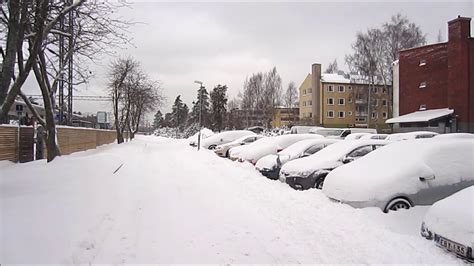 Helsinki Fall Snowstorm 9112016 Finland Youtube