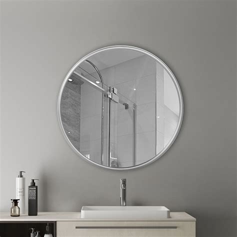Cheap bath mirrors, buy quality home improvement directly from china suppliers:60cm 23.62 type: Silver metal Round Wall Mirror - Rustic Accent Mirror For ...