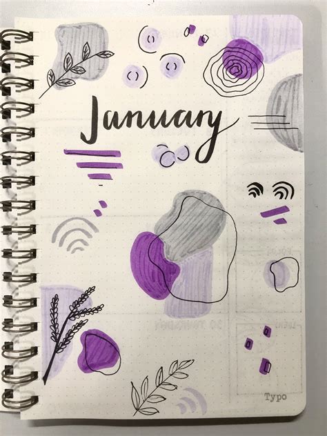 2022 Bullet Journal January Studentlife