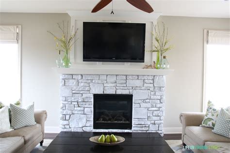 Dip your brush lightly into mixture and take off any excess. White stone fireplace - does it provide a feasible ...