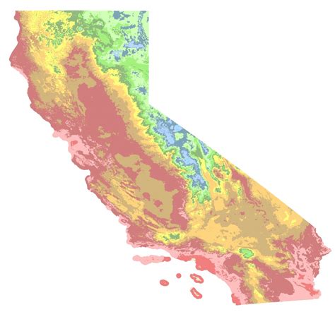 North California Plant Hardiness California State Map Garden Zone In