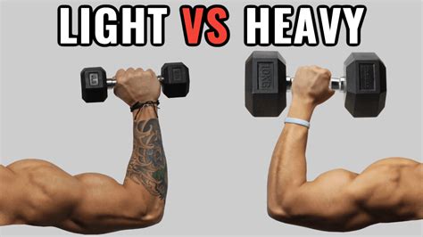 Light Weights Vs Heavy Weights For Muscle Growth 6 Studies