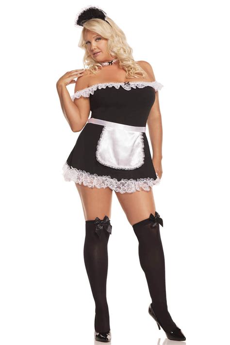 Plus Size Sexy Miss Maid Costume By Elegant Moments
